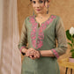 Exclusive chanderi kurta with intricate applique work Pant optional