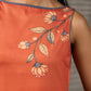 Saffron Kalamkari Printed Dress