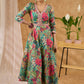 Embroidered flared printed kurta with beautiful detailing Pant optional