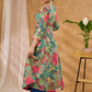 Embroidered flared printed kurta with beautiful detailing Pant optional