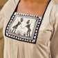 Timeless Off-White Cotton Kurta Featuring Hand Painted Warli Folk Art Yoke & Cuff Band