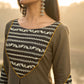 Stylish Grey Cotton Pleated Kurta with Artful Printed Yoke, Cuff Design & Contrast Mustard Piping