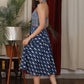 Pure cotton Indigo halter neck dress