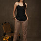 Classic beige full length narrow fitted formal pant