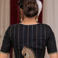Exclusive Black Kala Ghoda blouse with glass beads and thread embroidery floss