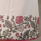 Ivory Floral Pearl Detail Printed Dress with blush pink flowers