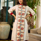 Artisan-crafted off-white Madhubani dress with beautiful hand-painted motifs and trim.