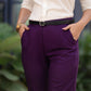 Smart Purple Rayon Straight Fit Pant White cotton Shirt Optional