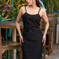 Black staright fit skirt  - Shirt Optional