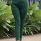 Smart Bottle Green Stretchable Narrow Fit Trouser White Cotton Shirt Optional
