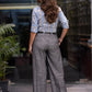Trendy Grey Cotton Straight Fit Trouser Ikat Shirt Optional