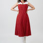 Elegant Red Bandhani Rayon Printed Kurta With Stone Highlights - Pant Optional