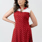Elegant Red Bandhani Rayon Printed Kurta With Stone Highlights - Pant Optional