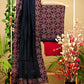 Ajrakh Printed Cotton Suit set with Chanderi Dupatta