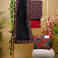 Ajrakh Printed Cotton Suit set with Chanderi Dupatta