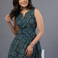 Exclusive Cotton Ajrakh Sleeveless Dress