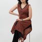 Trendy Maroon Cotton Ajrakh Sleeveless Kurta - Pant Optional