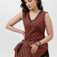 Trendy Maroon Cotton Ajrakh Sleeveless Kurta - Pant Optional