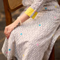 Trendy Black & white ikat kurta with yellow detaling & embroiderey all over Pant optional