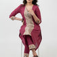 Unique Magenta Cotton Madhubani Print Kurta - Pant Optional