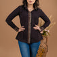 Elegant black cotton casual shirt with Ajrakh combination