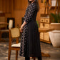 Beautiful Black cotton self embroidered kurta Pant opptional