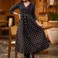 Beautiful Black cotton self embroidered kurta Pant opptional