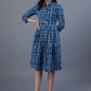 Trendy Indigo Cotton Dress