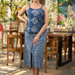 Indigo patchwork stappy top - Indigo skirt optional