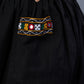 Beautiful Black Cotton Dress With Kutch Mirror Work Pocket