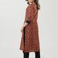 Stylish Maroon Cotton Ajrakh Miniature Animal Printed Kurta - Pant Optional
