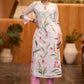 Flowy Printed Organza kurta Pant optional