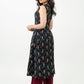 Smart Black Cotton Ikat Sleeveless Kurta - Pant Optional
