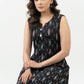 Smart Black Cotton Ikat Sleeveless Kurta - Pant Optional