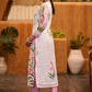 Flowy Printed Organza kurta Pant optional