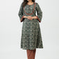 Stylish Green Block Printed Cotton Kurta - Pant Optional