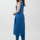 Smart Blue Cotton Madhubani Hand Painted Kurta - Pant Optional
