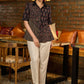 Exclusive black cotton ajrakh patchwork half sleeves shirt - Pant Optional