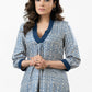 Stylish Off White Flowy Rayon Pleated Kurta - Pant Optional