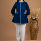 Elegant Cotton Blue & Indigo combination top