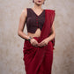 Stylish black ajrakh waistcoat style blouse