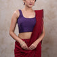 Stylish violet cotton silk sleeveless blouse