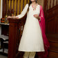 Elegantly crafted off-white rayon kurta with intricate embroidery and matching pants - Dupatta optional