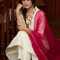 Elegantly crafted off-white rayon kurta with intricate embroidery and matching pants - Dupatta optional