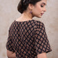 Exclusive black cotton ajrakh top style blouse