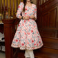 Flared Hakoba printed cotton kurta and matching pants - Dupatta Optional