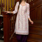 Classic hakoba printed cotton kurta paired with stylish rayon afgani pants - Dupatta Optional