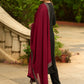 Black modal printed kurta perfectly paired with matching Pants for a regal elegance - Dupatta Optional