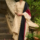 Classic beige self-textured Kurta paired with matching Pants - Dupatta Optional