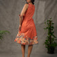 Saffron Kalamkari Printed Dress